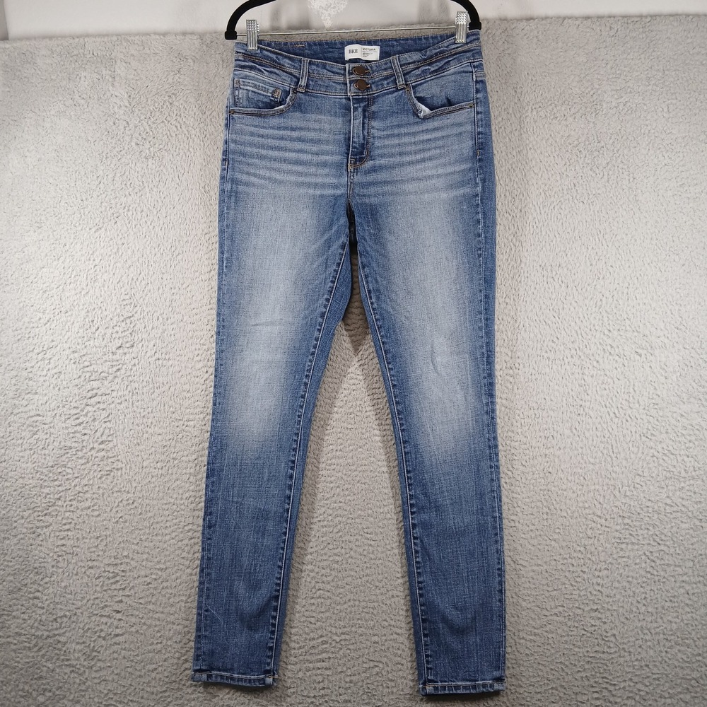 BKE Victoria Mid-Rise‎ Skinny Jeans Wash Faded Distressed 30 x 31.5 EUC